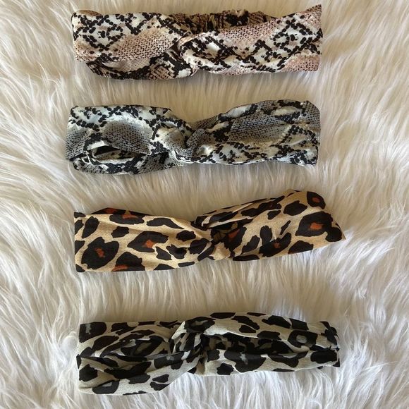 Animal print twist knot headbands - Picture 1 of 4